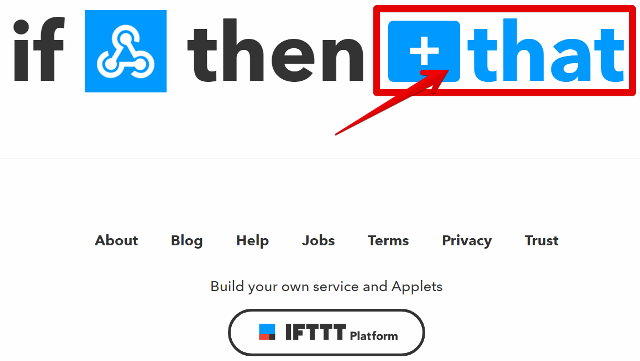 『 【完全図解】ifttt使い方とgoogle_sheetの連携 』 ..次の【このようにする】という部分を作成するにはthatを選択します。..