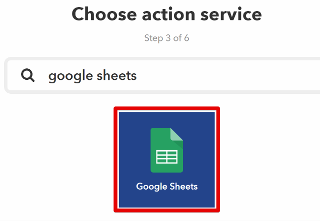 『 【完全図解】ifttt使い方とgoogle_sheetの連携 』 ..「Google Sheets」アイコンを選択します。..